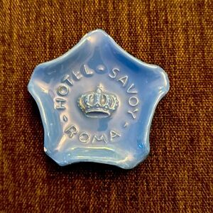Vintage Hotel Savoy Roma ashtray